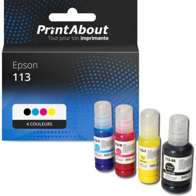 Cartouche compatible Epson 113 (CT06B14/24/34/440) - 4 couleurs - Multipack