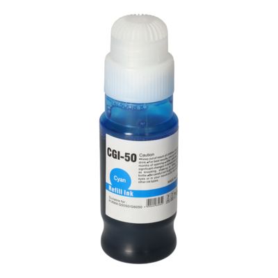 Cartouche compatible Canon GI-50C - Cyan - Grande capacité