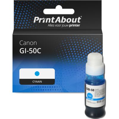 Huismerk Canon GI-50C Inktcartridge Cyaan Hoge capaciteit