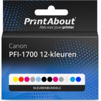 Huismerk Canon PFI-1700 12-kleuren Inktcartridge Kleurenbundels Multipack