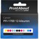Huismerk Canon PFI-1700 12-kleuren Inktcartridge Kleurenbundels Multipack