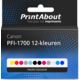 Cartouche compatible Canon PFI-1700 12-kleuren - Packs couleur - Multipack