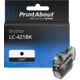 Huismerk Brother LC-421BK Inktcartridge Zwart