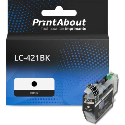 Cartouche compatible Brother LC-421BK - Noir