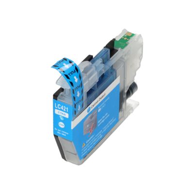 PrintAbout Huismerk vervangt Brother LC-421C Inktcartridge Cyaan