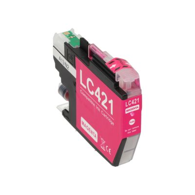 PrintAbout Huismerk vervangt Brother LC-421M Inktcartridge Magenta