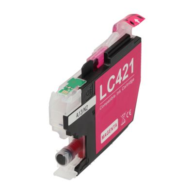 PrintAbout Huismerk vervangt Brother LC-421M Inktcartridge Magenta