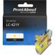 Huismerk Brother LC-421Y Inktcartridge Geel