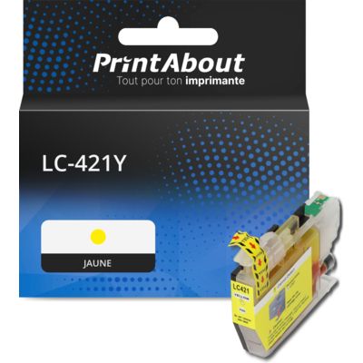 Cartouche compatible Brother LC-421Y - Jaune