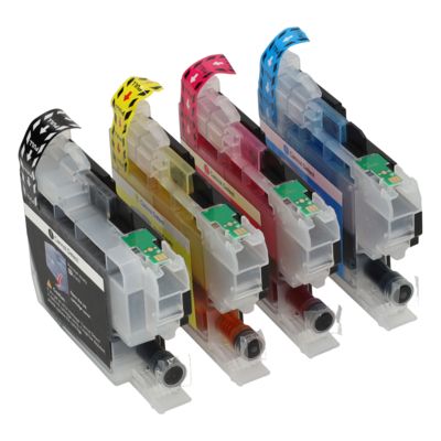 PrintAbout Huismerk vervangt Brother LC-421VAL Inktcartridge 4-kleuren Multipack