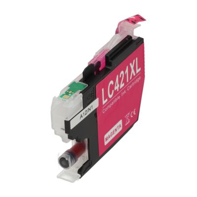PrintAbout Huismerk vervangt Brother LC-421XLM Inktcartridge Magenta Hoge capaciteit