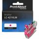 Cartouche compatible Brother LC-421XLM - Magenta - Grande capacité