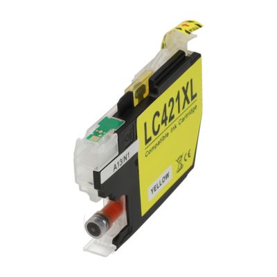 Cartouche compatible Brother LC-421XLY - Jaune - Grande capacité