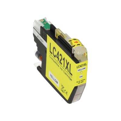 Cartouche compatible Brother LC-421XLY - Jaune - Grande capacité