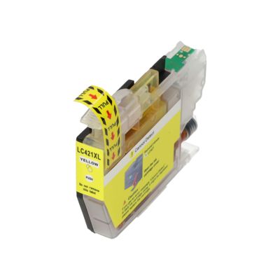 Cartouche compatible Brother LC-421XLY - Jaune - Grande capacité