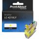 Cartouche compatible Brother LC-421XLY - Jaune - Grande capacité