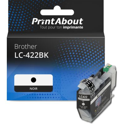 Cartouche compatible Brother LC-422BK - Noir