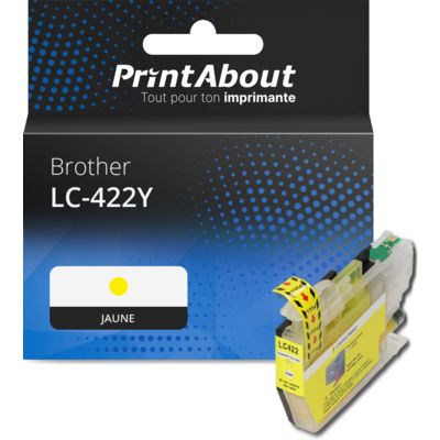 Cartouche compatible Brother LC-422Y - Jaune