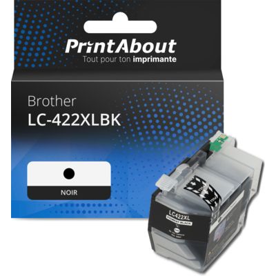 Cartouche compatible Brother LC-422XLBK - Noir - Grande capacité