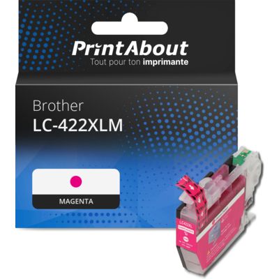 Cartouche compatible Brother LC-422XLM - Magenta - Grande capacité