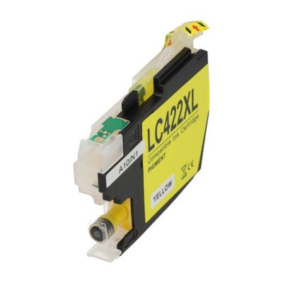 Cartouche compatible Brother LC-422XLY - Jaune - Grande capacité