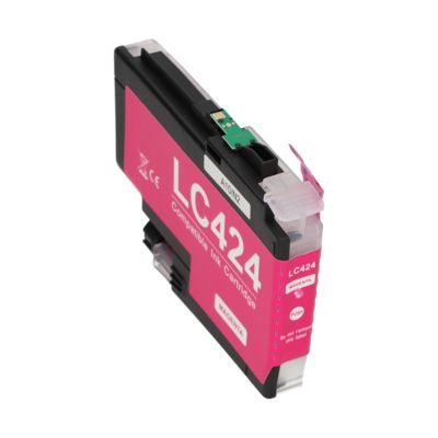 PrintAbout Huismerk vervangt Brother LC-424M Inktcartridge Magenta