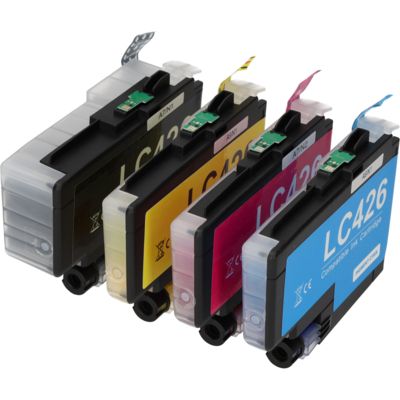 PrintAbout Huismerk vervangt Brother LC-424VAL Inktcartridge 4-kleuren Multipack