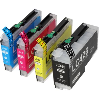 PrintAbout Huismerk vervangt Brother LC-424VAL Inktcartridge 4-kleuren Multipack