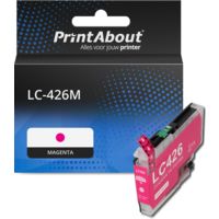 PrintAbout Huismerk vervangt Brother LC-426M Inktcartridge Magenta