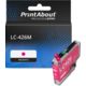 PrintAbout Huismerk vervangt Brother LC-426M Inktcartridge Magenta