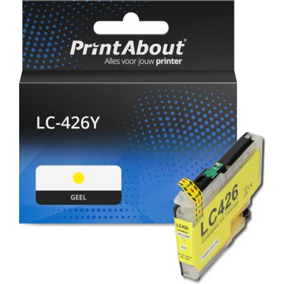 PrintAbout Huismerk vervangt Brother LC-426Y Inktcartridge Geel