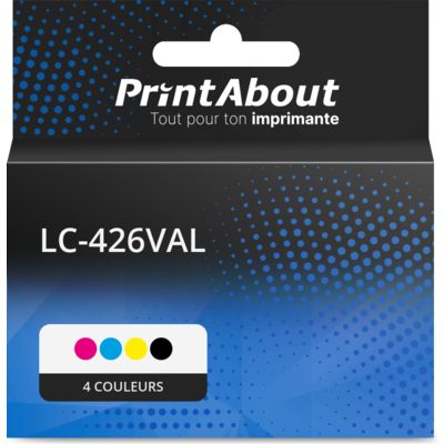 Cartouche compatible Brother LC-426VAL - 4 couleurs - Multipack