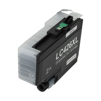 PrintAbout Huismerk vervangt Brother LC-426XLBK Inktcartridge Zwart Hoge capaciteit
