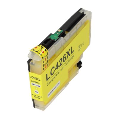 Cartouche compatible Brother LC-426XLY - Jaune - Grande capacité