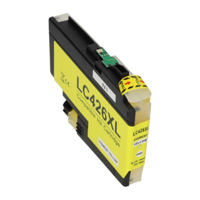 Cartouche compatible Brother LC-426XLY - Jaune - Grande capacité