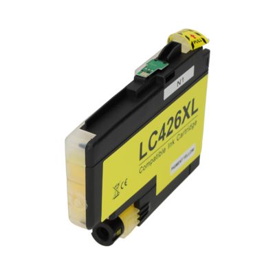Cartouche compatible Brother LC-426XLY - Jaune - Grande capacité
