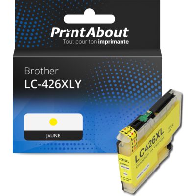 Cartouche compatible Brother LC-426XLY - Jaune - Grande capacité