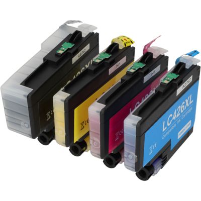 PrintAbout Huismerk vervangt Brother LC-426XLVAL Inktcartridge 4-kleuren Multipack Hoge capaciteit