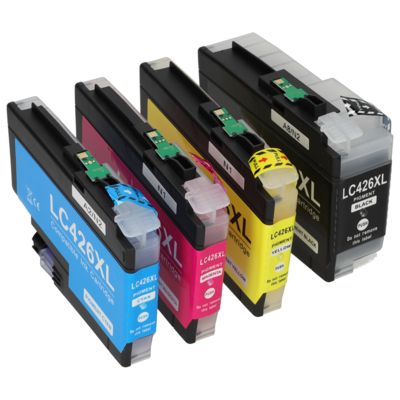 PrintAbout Huismerk vervangt Brother LC-426XLVAL Inktcartridge 4-kleuren Multipack Hoge capaciteit