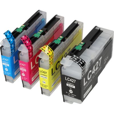PrintAbout Huismerk vervangt Brother LC-427VAL Inktcartridge 4-kleuren Multipack