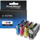 PrintAbout Huismerk vervangt Brother LC-427VAL Inktcartridge 4-kleuren Multipack