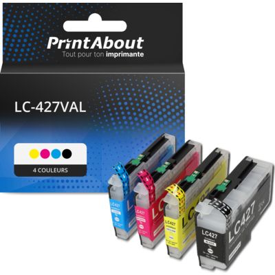 Cartouche compatible Brother LC-427VAL - 4 couleurs - Multipack