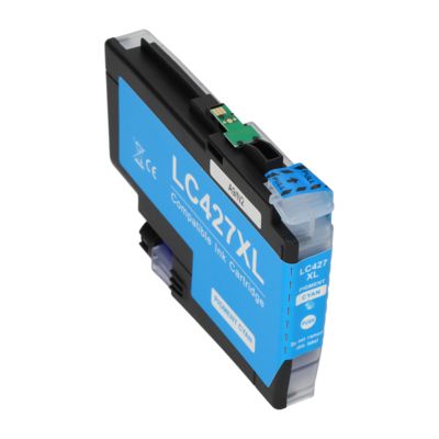 Cartouche compatible Brother LC-427XLC - Cyan - Grande capacité