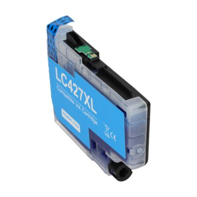 Cartouche compatible Brother LC-427XLC - Cyan - Grande capacité