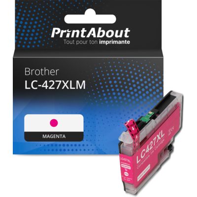 Cartouche compatible Brother LC-427XLM - Magenta - Grande capacité