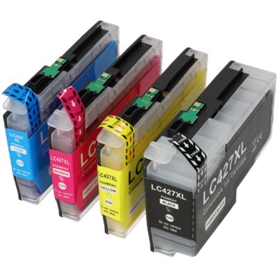 Cartouche compatible Brother LC-427XLVAL - 4 couleurs - Grande capacité - Multipack