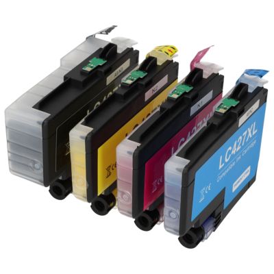 Cartouche compatible Brother LC-427XLVAL - 4 couleurs - Grande capacité - Multipack