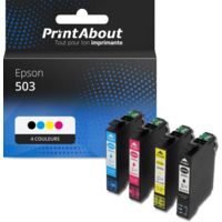 Cartouche compatible Epson 503 (C13T09Q64010) - 4 couleurs - Multipack