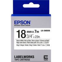 Epson LK-5WBVN Ruban d'étiquetage noir sur blanc (18 mm)