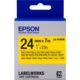 Epson LK-6YBVN Tape Zwart op geel